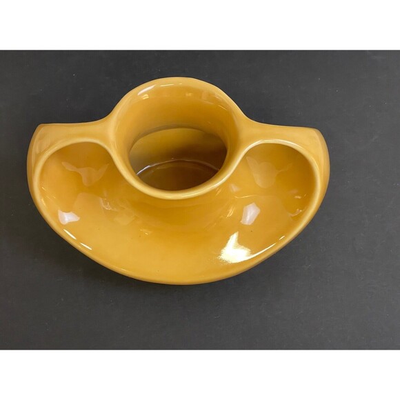 Jenggala Modern Yellow Ceramic Genie Style Double Handled Vase - Picture 8 of 12